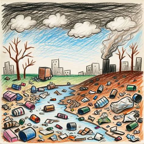 30+ Pollution Drawings: Land, Water, and Air Pollution Drawings.